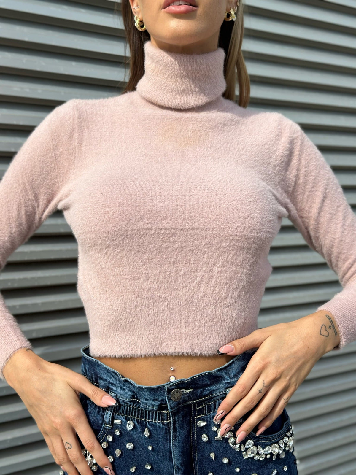 Maglioncino morbidissimo rosa