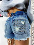 Short Levi’s Vintage con Borchie Argento