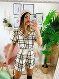Tutina Check Beige