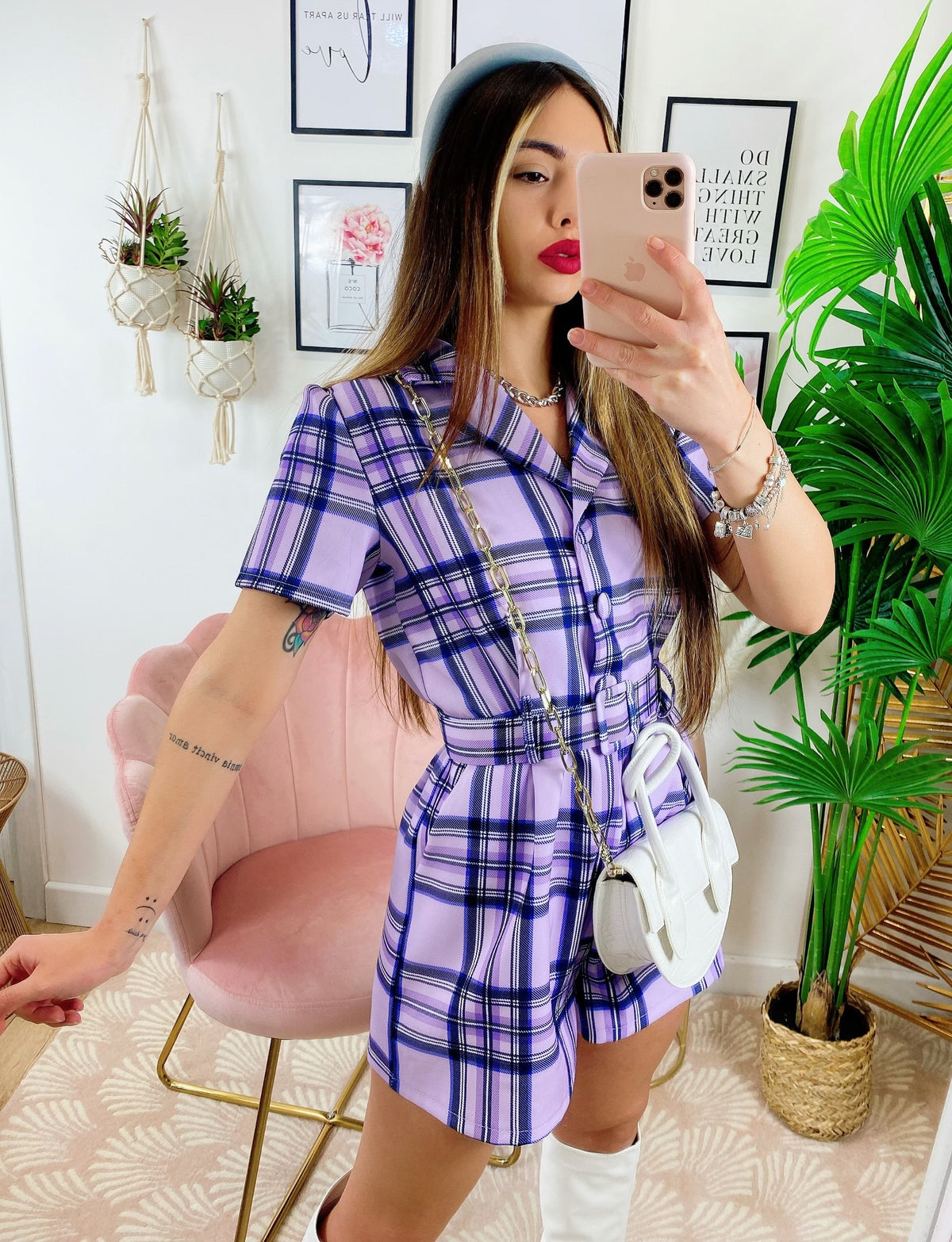 Tutina Check lilla
