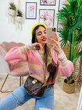Maglioncino con Cuori Rosa e lilla