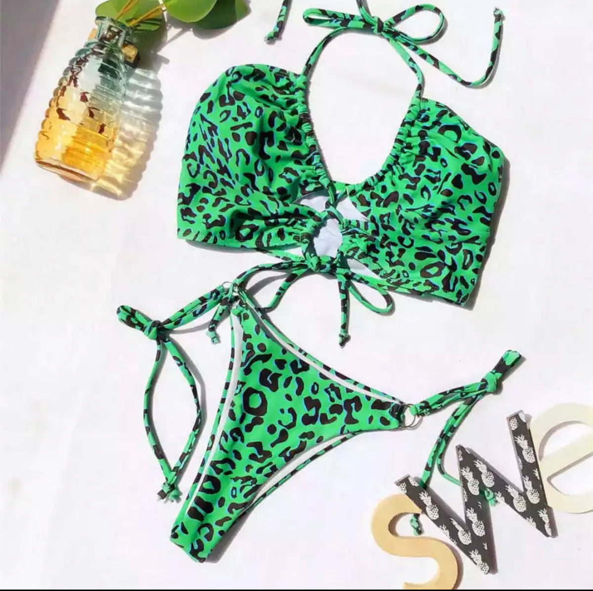 Bikini animalier verde