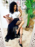 Gonna asimmetrica In tulle