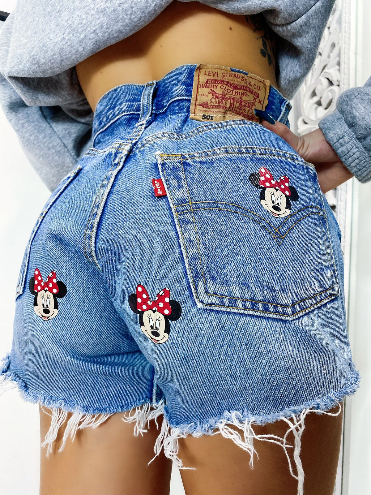 Short Levi’s Vintage con stampa topolina bagno medio chiaro