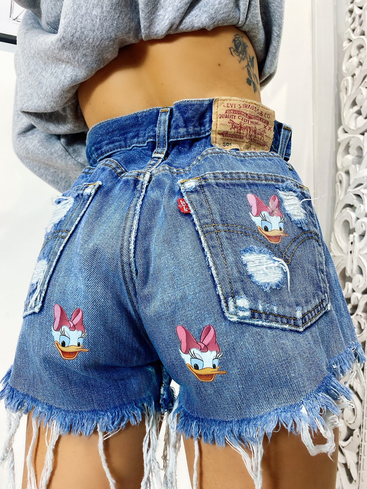 Short Levi’s Vintage con stampa Paperina bagno medio