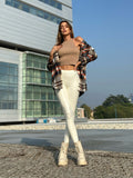 Leggins eco pelle bianco