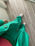 Completo oversize giacca e pantalone verde