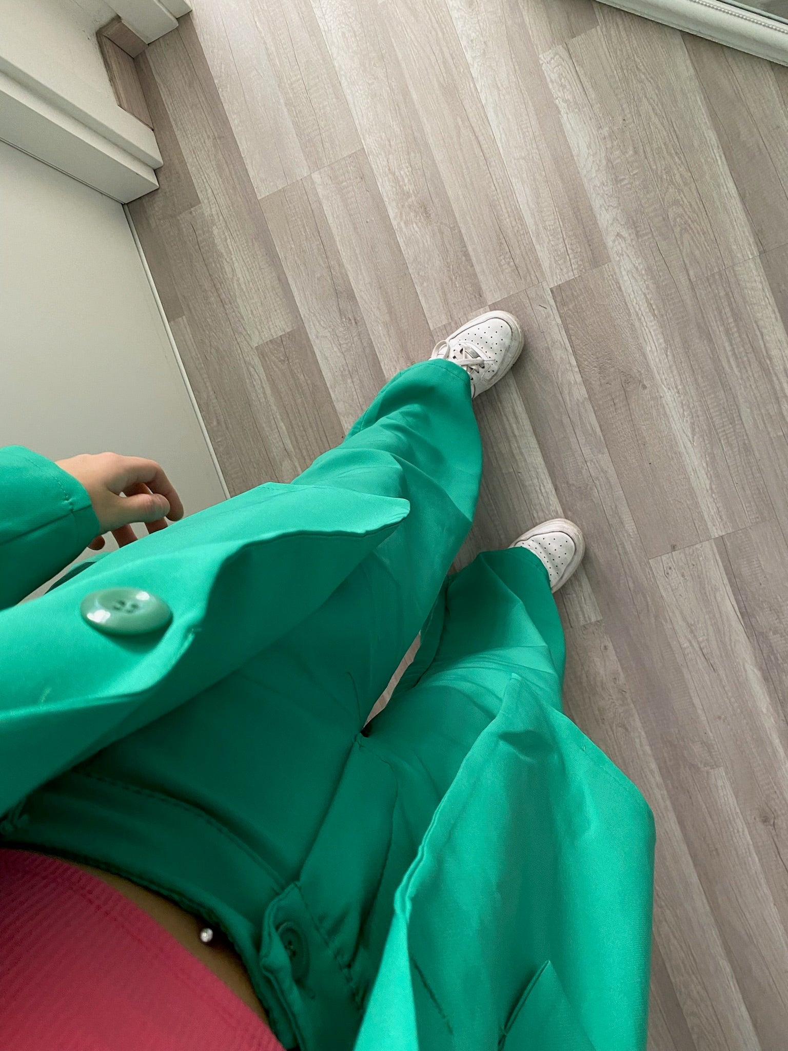 Completo oversize giacca e pantalone verde