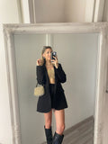 Completo giacca e short nero