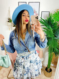 Giacca di jeans con Incrocio