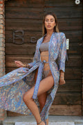 Kimono etnico dettagli oro