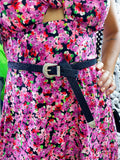 Cintura con fibbia glitter