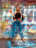 Jeans con catene