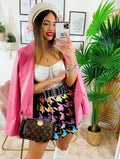 Blazer in ecopelle Rosa