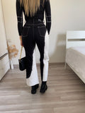 Jeans bianco nero