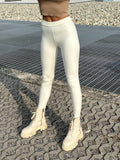 Leggins eco pelle bianco