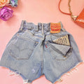 Levi’s Short Vintage con borchie Basic e tasca girata bagno medio
