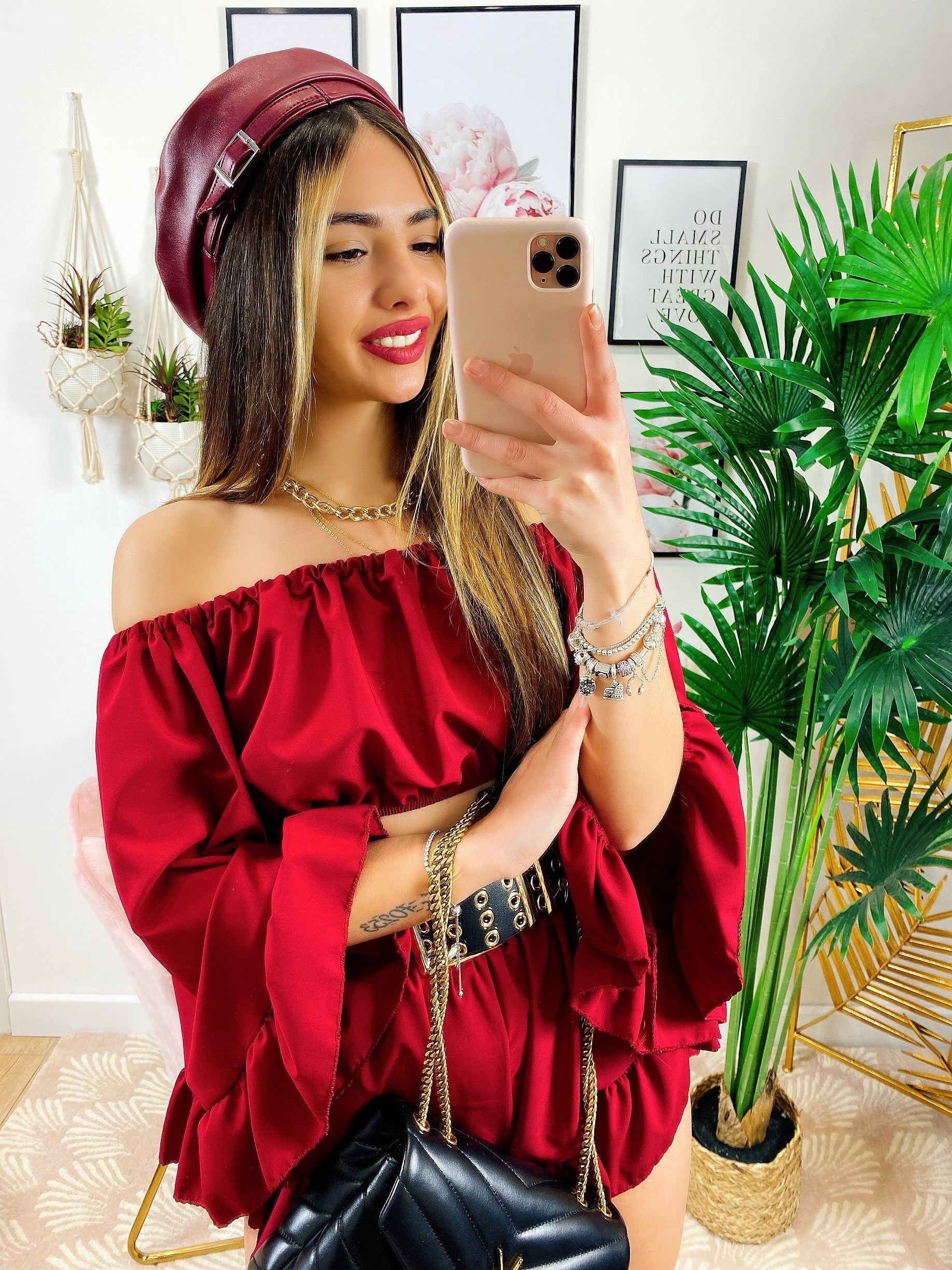 Completo due pezzi bordeaux