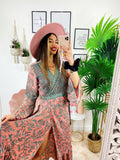 Kimono o abito etnico Base Rosa