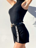 Completo a trecce nero
