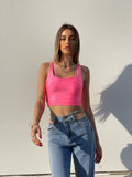 Top rosa fluo