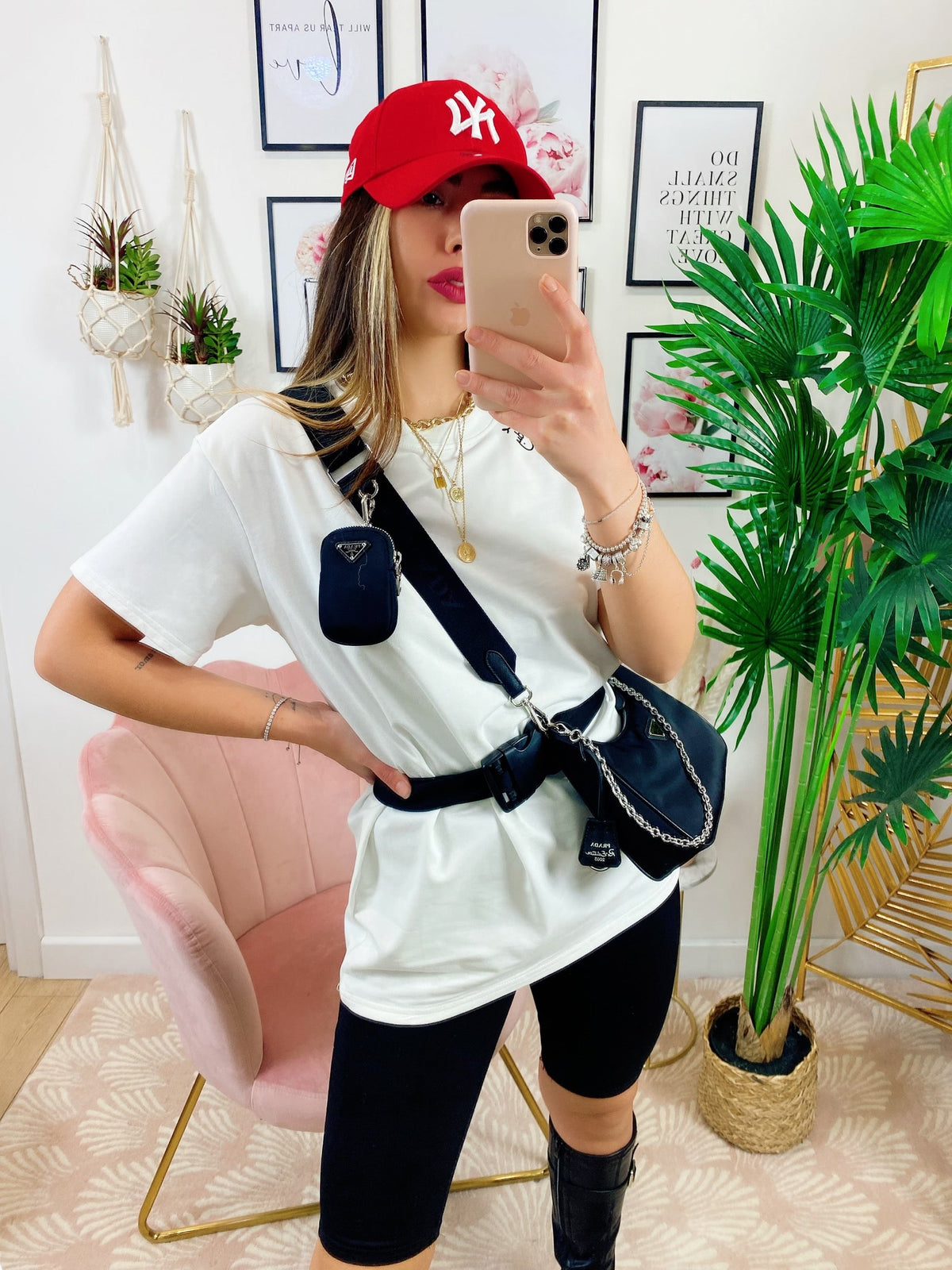 Completo sportivo con cintura Bianco