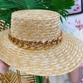 Cappello In paglia catena grande