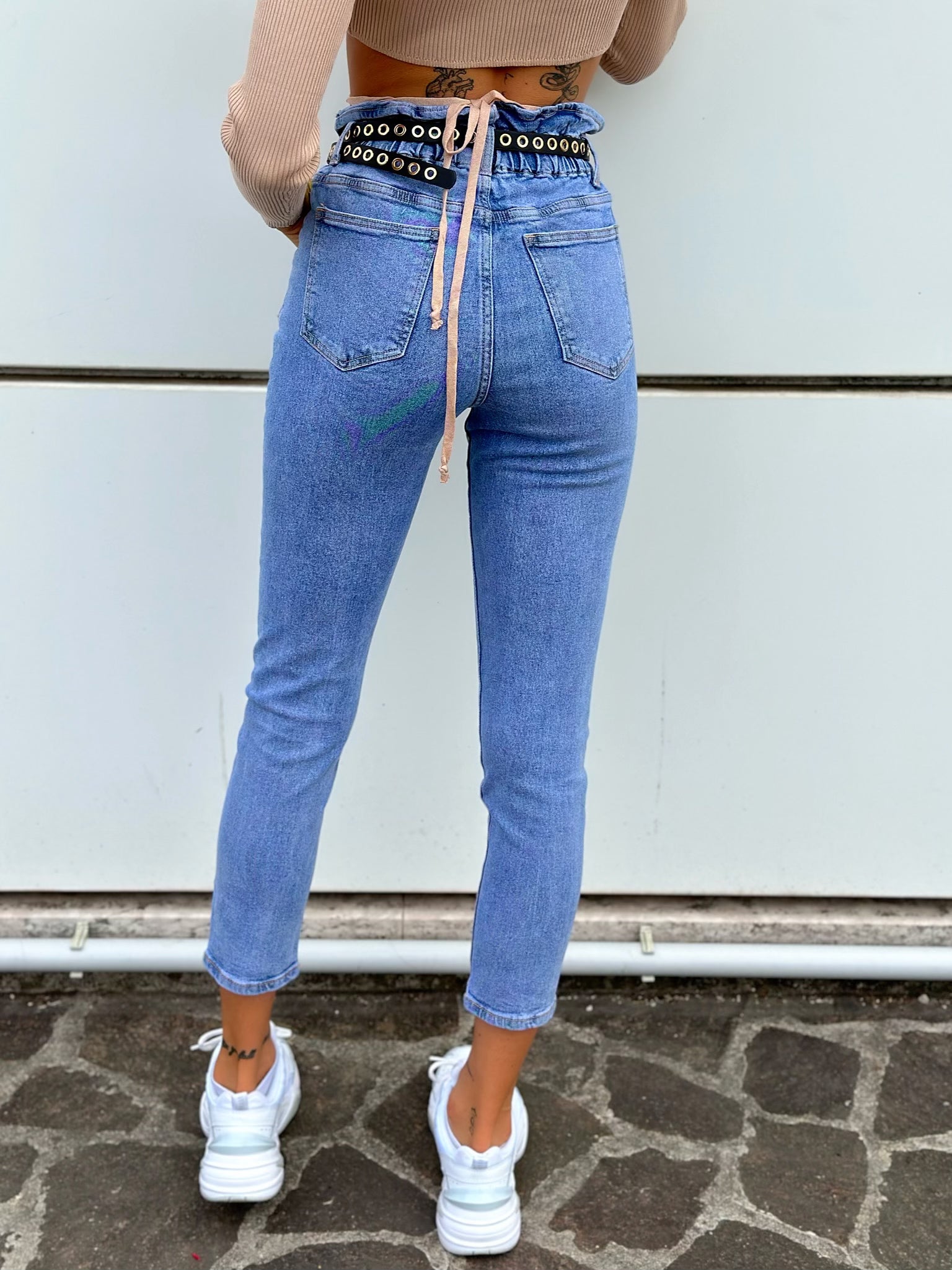 Jeans a caramella chiaro