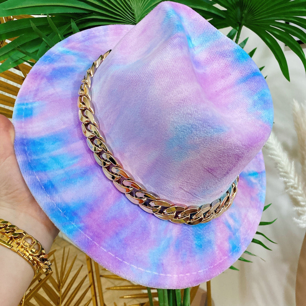 Cappello Unicorno lilla celeste