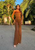 Tuta con piume Camel
