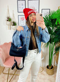 Giacca di jeans con elastico