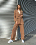 Completo giacca e pantalone Camel