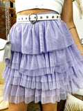 Gonna a balze in tulle