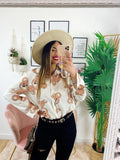 Camicia con orsetti bianca