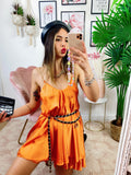 Abito con catenina Arancio