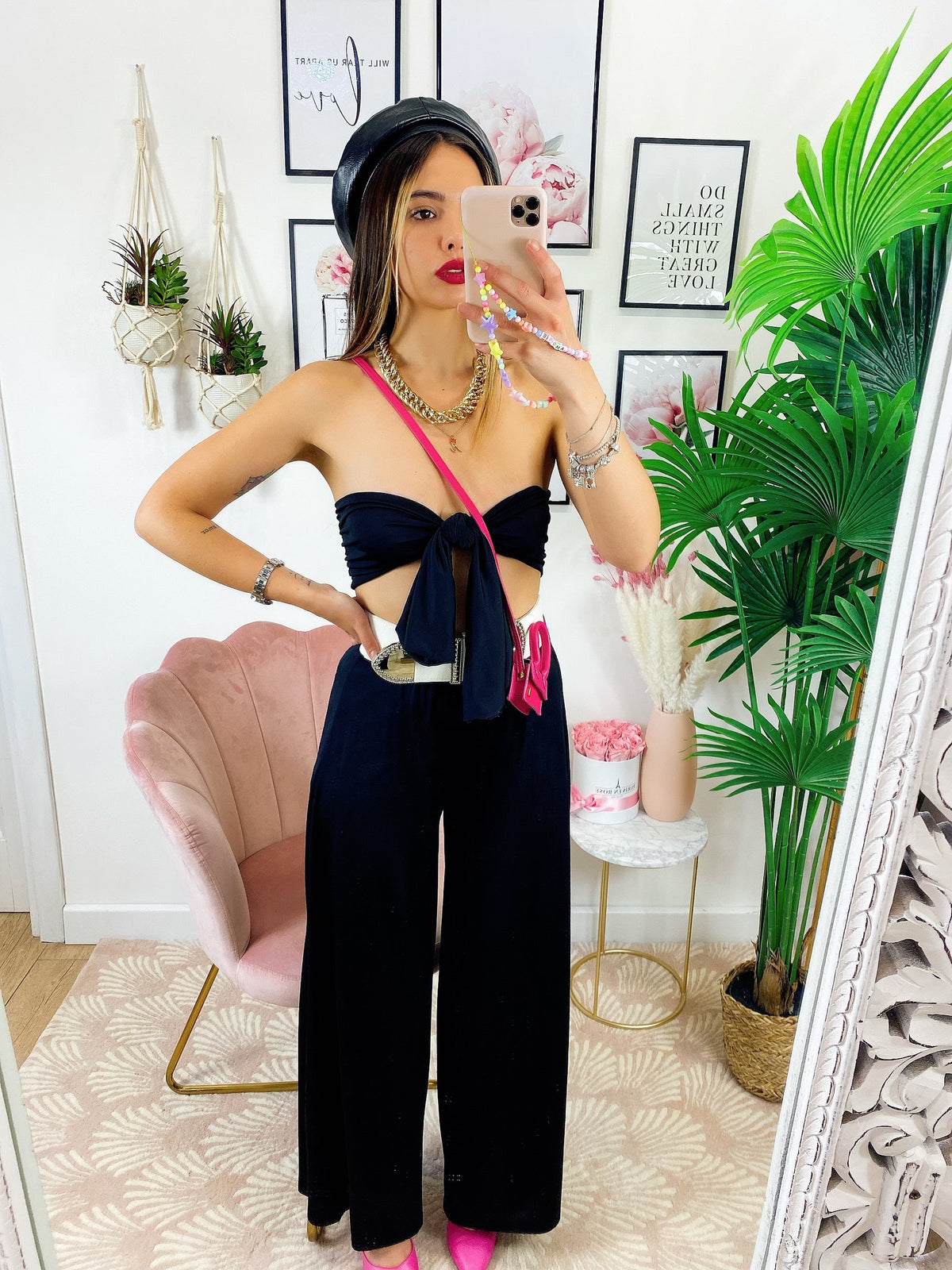 Completo Pantalone e Top con fiocco