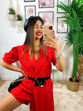 Tutina rossa con borsetta