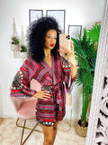 Tutina a kimono bordeaux