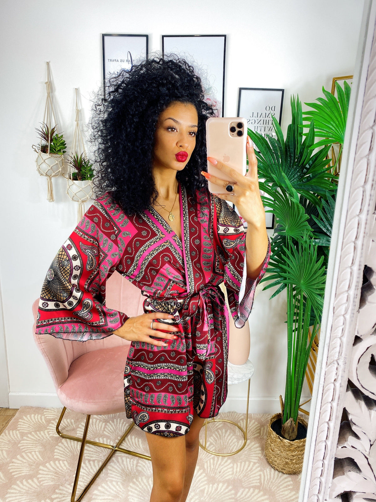 Tutina a kimono bordeaux