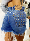 Short Levi’s Vintage con Borchie Argento