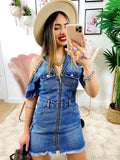 Abito di jeans con catena