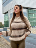Maxi maglione con dettaglio lurex