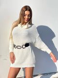 Maxi maglione panna