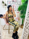 Completo Top e Pantalone etnico base Nera