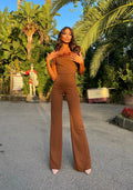 Tuta con piume Camel