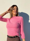 Maglioncino morbidissimo rosa barbie