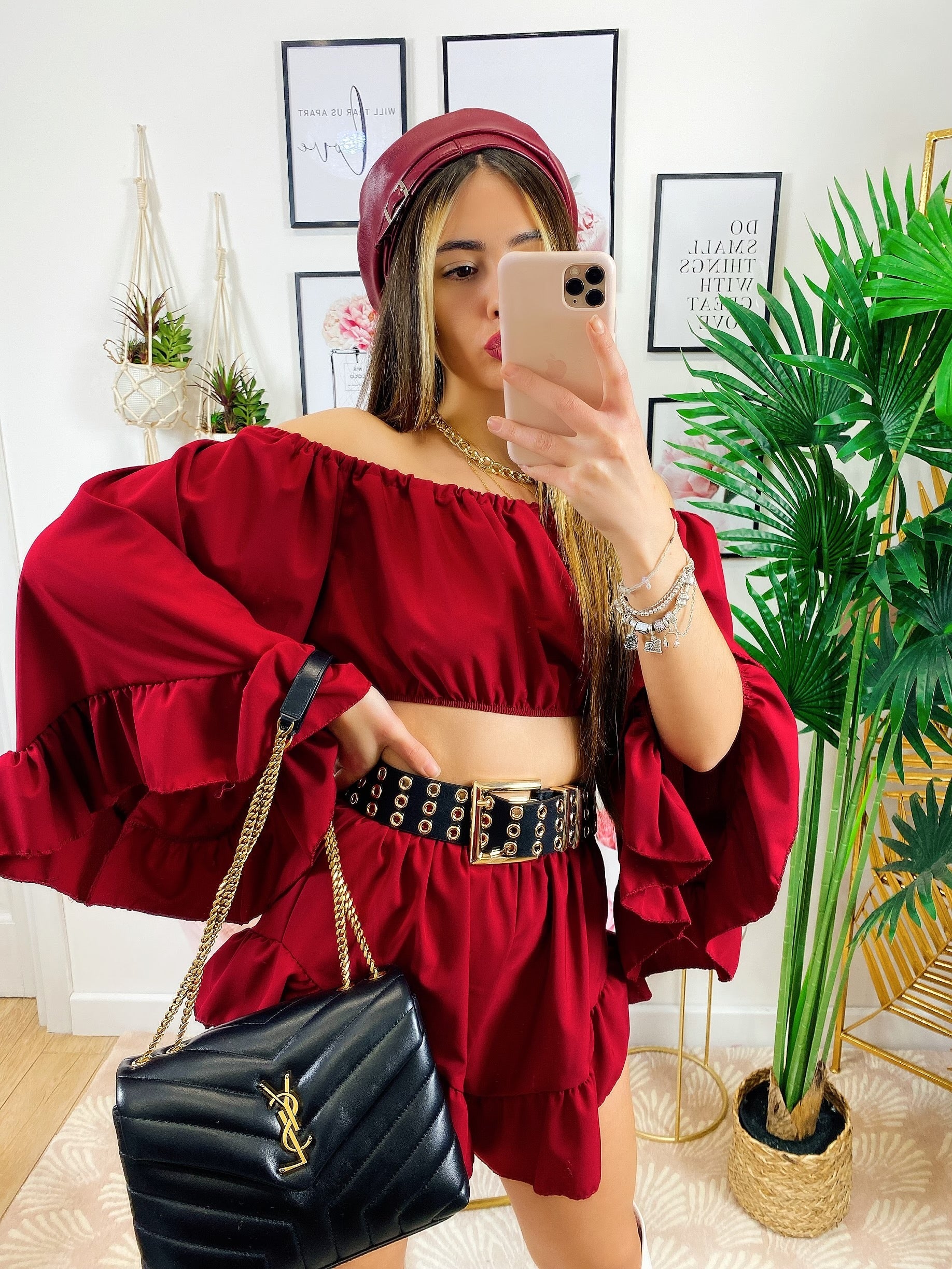 Completo due pezzi bordeaux