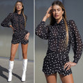 Completo camicia e short a pois