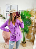 Blazer Purple con Borsetta