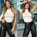 Top monospalla bianco